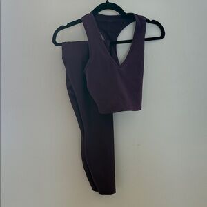 ALO Yoga Plum Activewear Set